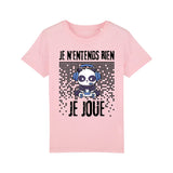 T-Shirt Enfant Je n'entends rien je joue 