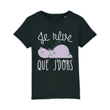 T-Shirt Enfant Je rêve que je dors 