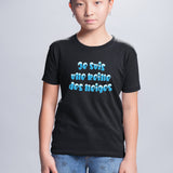 T-Shirt Enfant Je suis une reine des neiges Noir