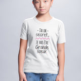 T-Shirt Enfant Je vais être grande soeur Blanc