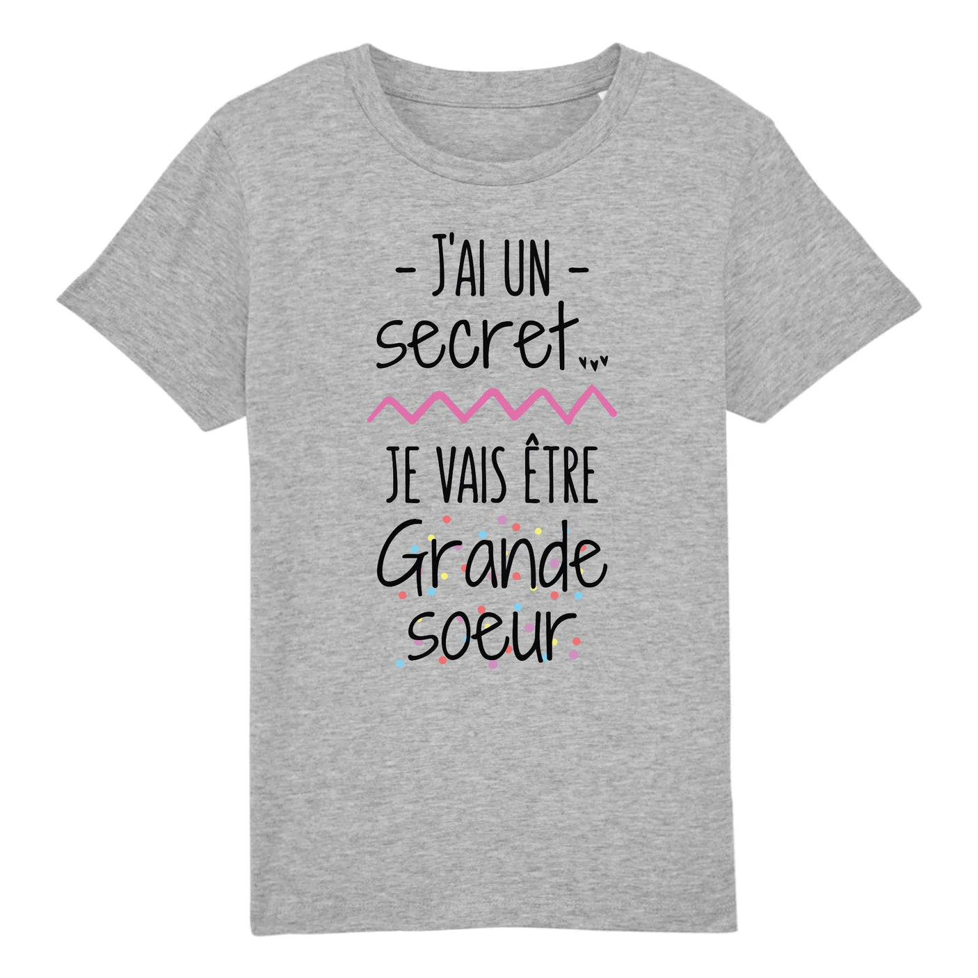 T-Shirt Enfant Je vais être grande soeur 