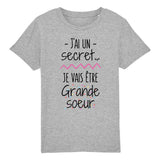 T-Shirt Enfant Je vais être grande soeur 