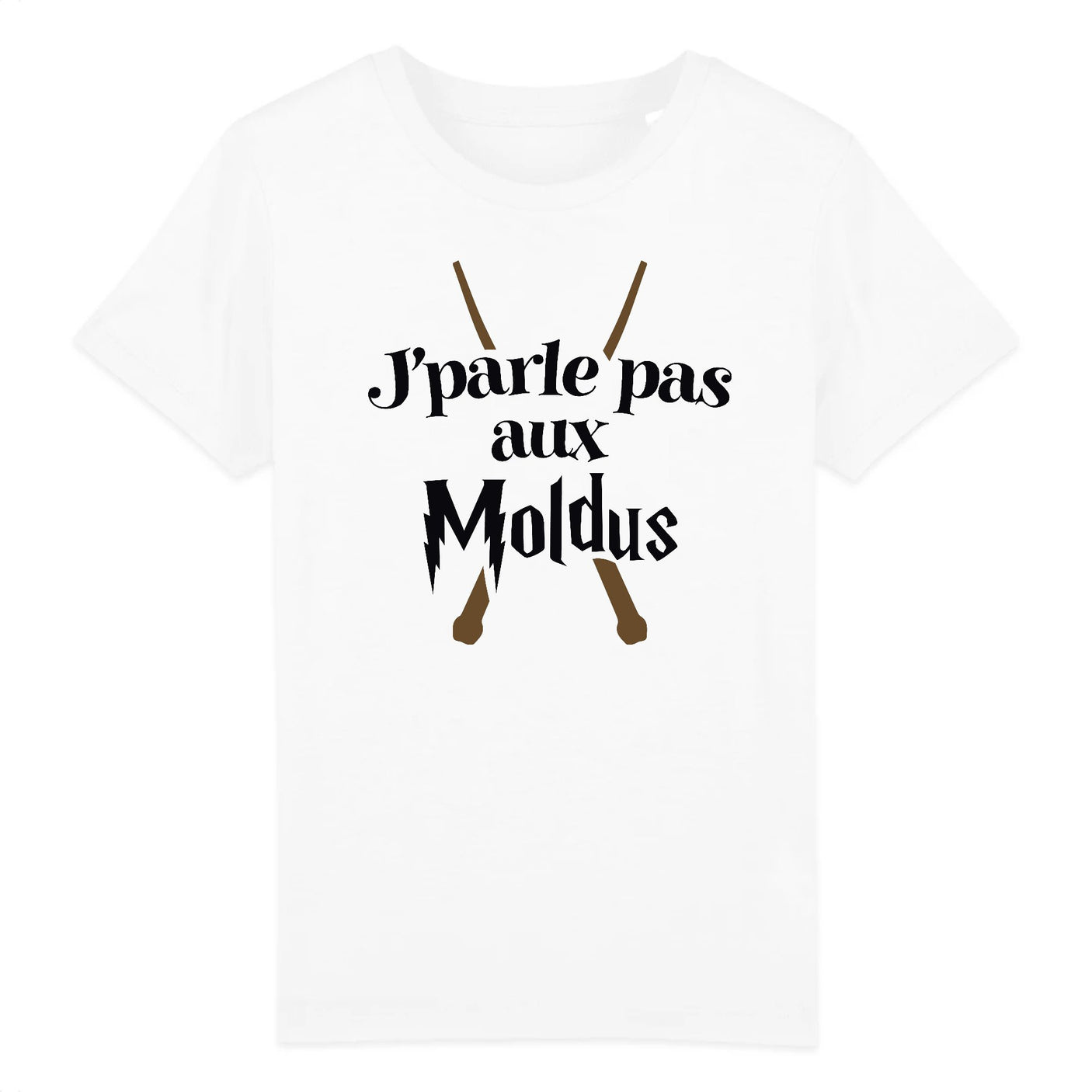 T-Shirt Enfant J'parle pas aux Moldus 