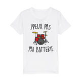 T-Shirt Enfant J'peux pas j'ai batterie 