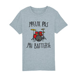 T-Shirt Enfant J'peux pas j'ai batterie 