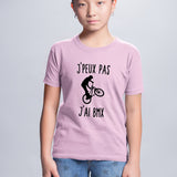 T-Shirt Enfant J'peux pas j'ai BMX Rose