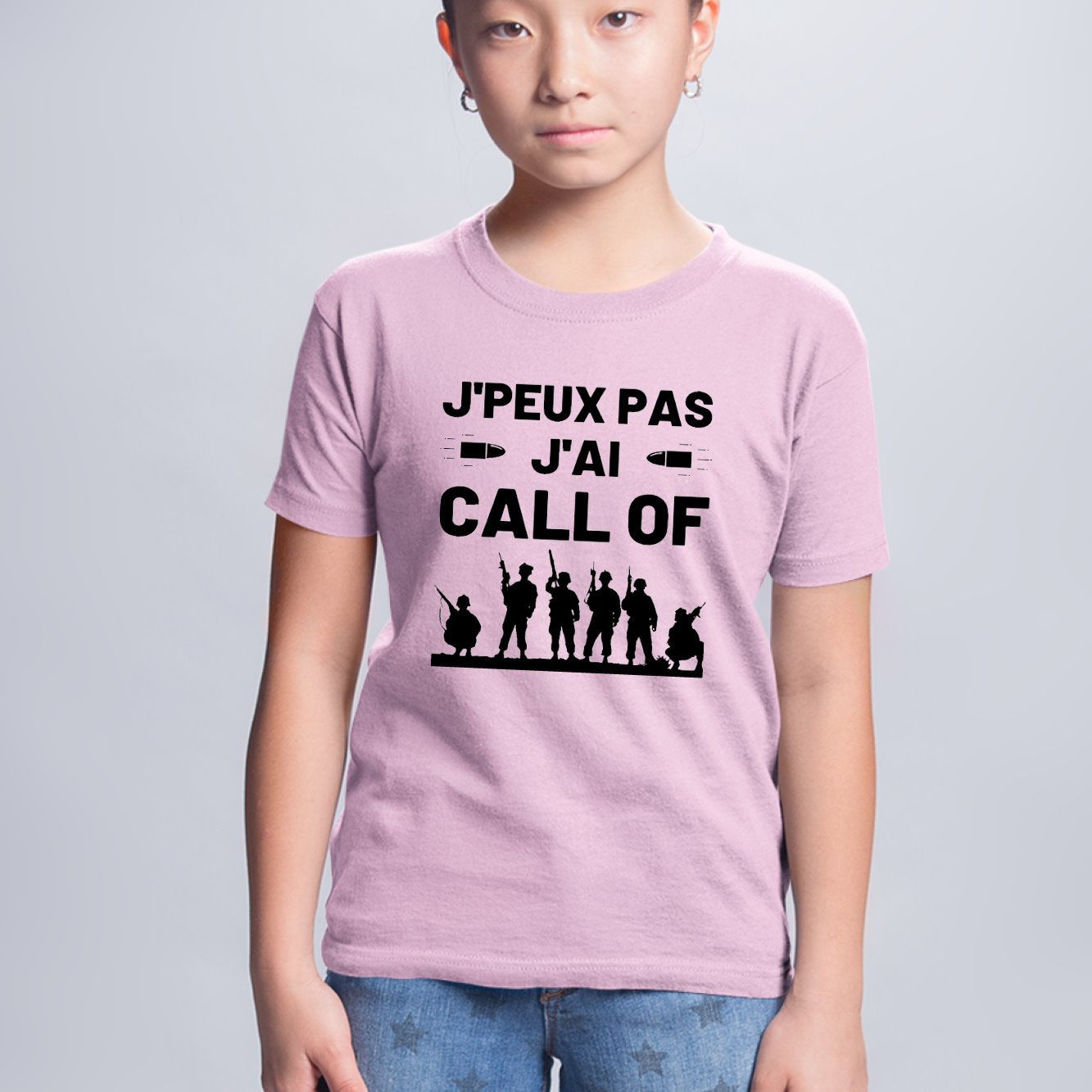 T-Shirt Enfant J'peux pas j'ai call of Rose