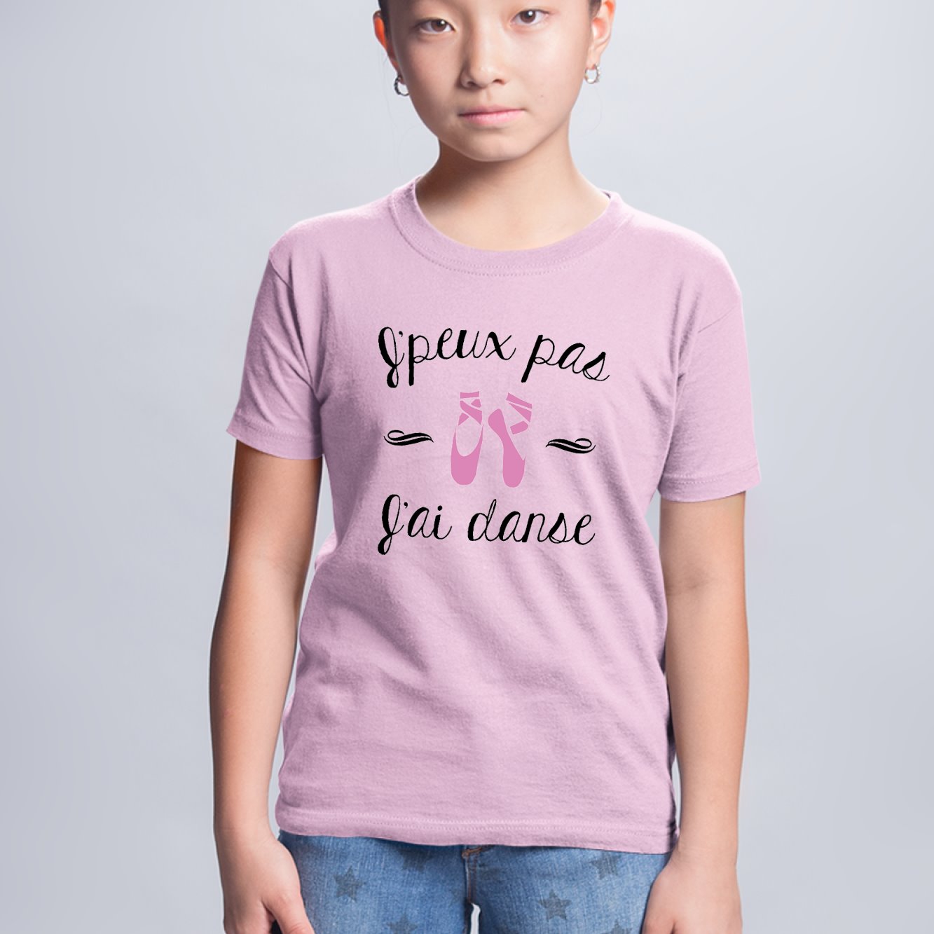 T-Shirt Enfant J'peux pas j'ai danse Rose