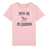 T-Shirt Enfant J'peux pas j'ai équitation 