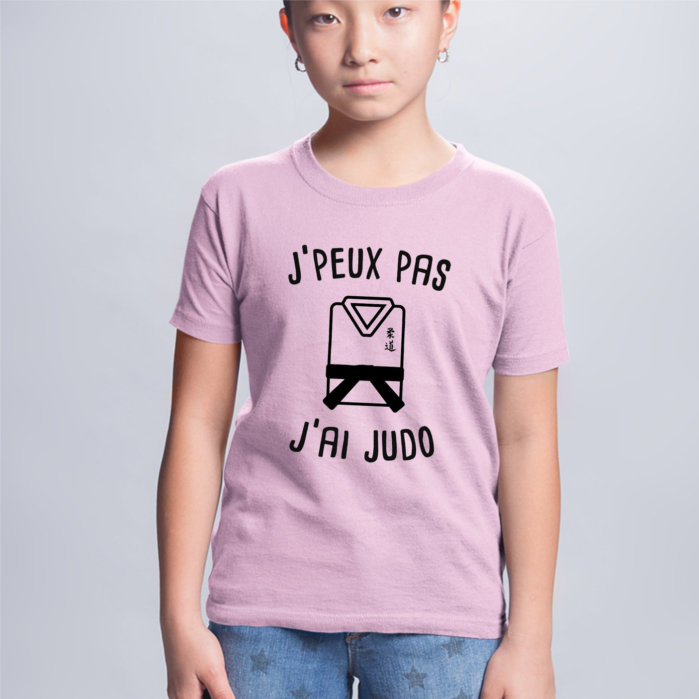 T-Shirt Enfant J'peux pas j'ai judo Rose