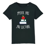 T-Shirt Enfant J'peux pas j'ai lecture 