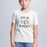 T-Shirt Enfant J'peux pas j'ai majorette Blanc