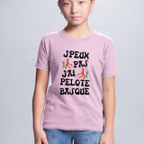 T-Shirt Enfant J'peux pas j'ai pelote basque Rose