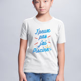 T-Shirt Enfant J'peux pas j'ai piscine Blanc