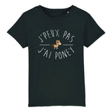 T-Shirt Enfant J'peux pas j'ai poney 