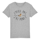 T-Shirt Enfant J'peux pas j'ai poney 