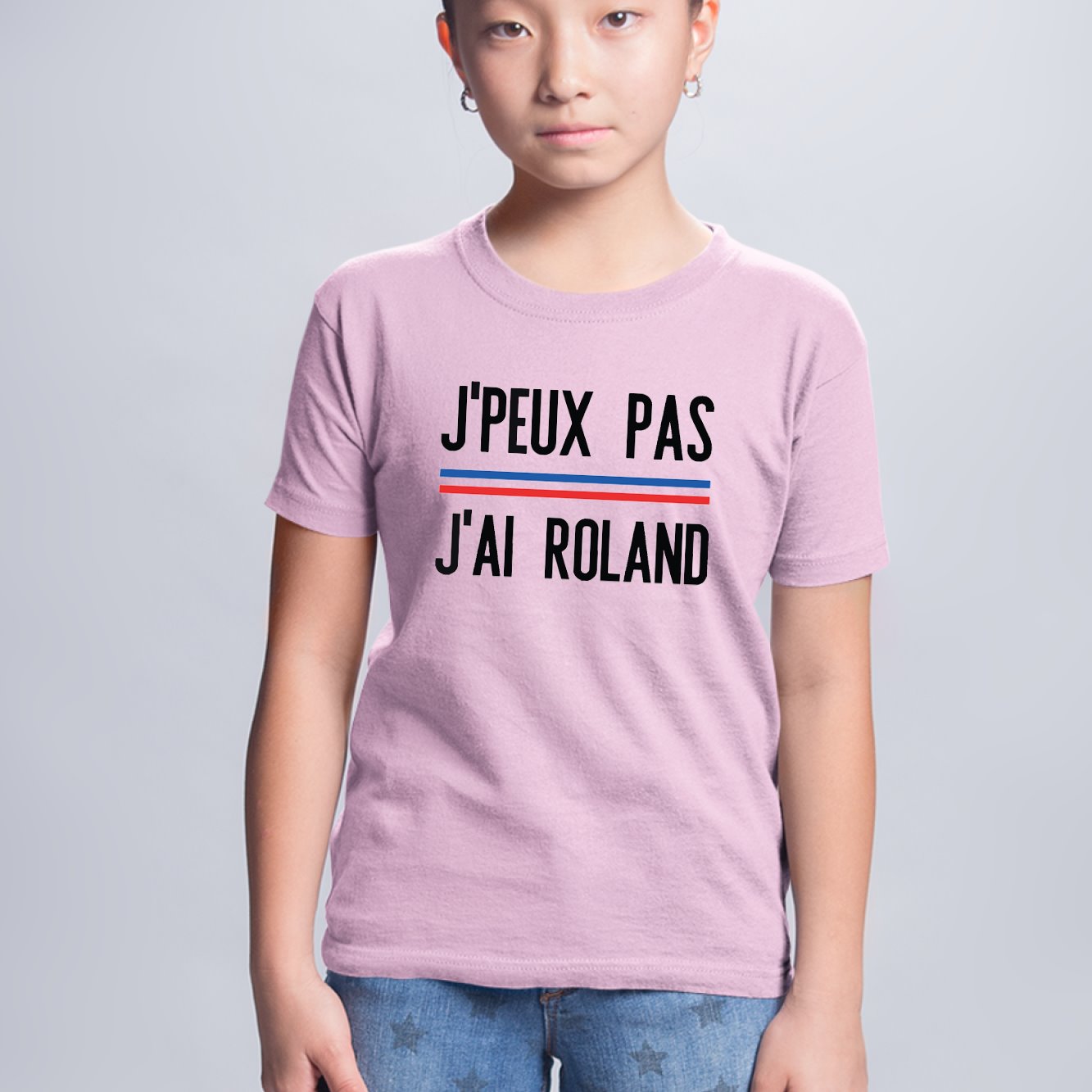 T-Shirt Enfant J'peux pas j'ai Roland Rose