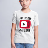 T-Shirt Enfant J'peux pas j'ai série Blanc