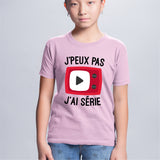 T-Shirt Enfant J'peux pas j'ai série Rose