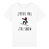 T-Shirt Enfant J'peux pas j'ai snow 