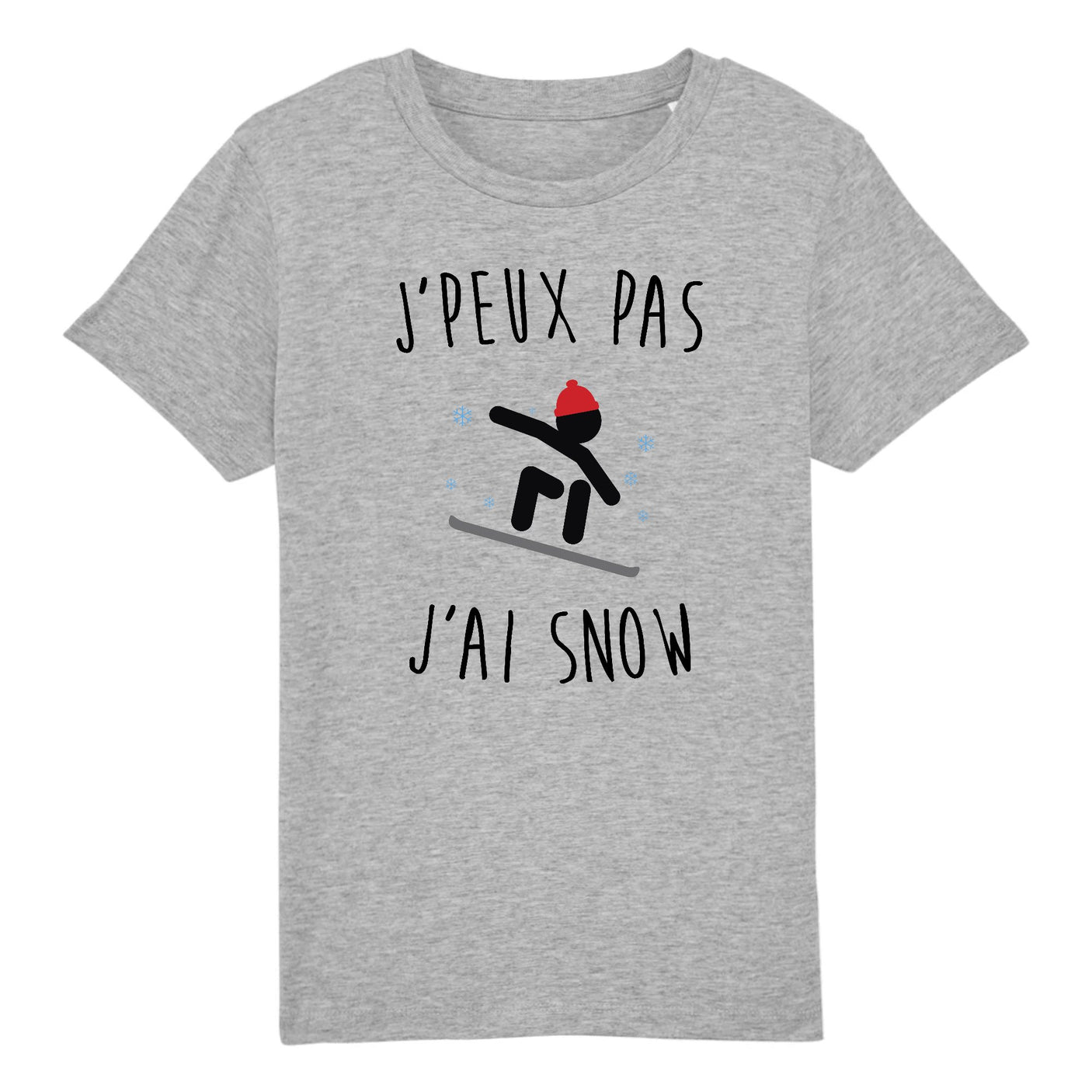 T-Shirt Enfant J'peux pas j'ai snow 