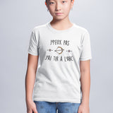 T-Shirt Enfant J'peux pas j'ai tir à l'arc Blanc