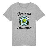 T-Shirt Enfant J'peux pas j'suis vegan 