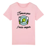 T-Shirt Enfant J'peux pas j'suis vegan 