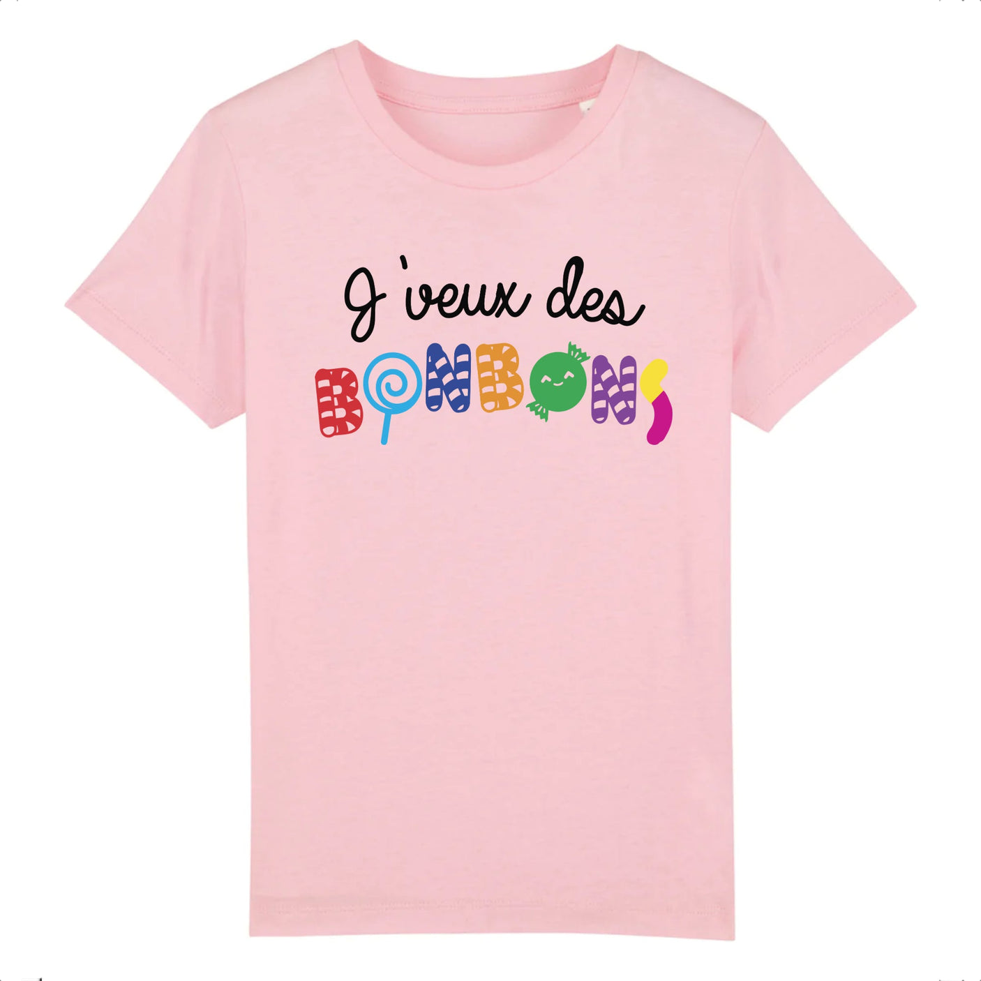 T-Shirt Enfant J'veux des bonbons 