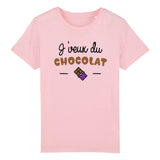 T-Shirt Enfant J'veux du chocolat 