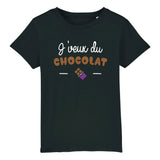 T-Shirt Enfant J'veux du chocolat 