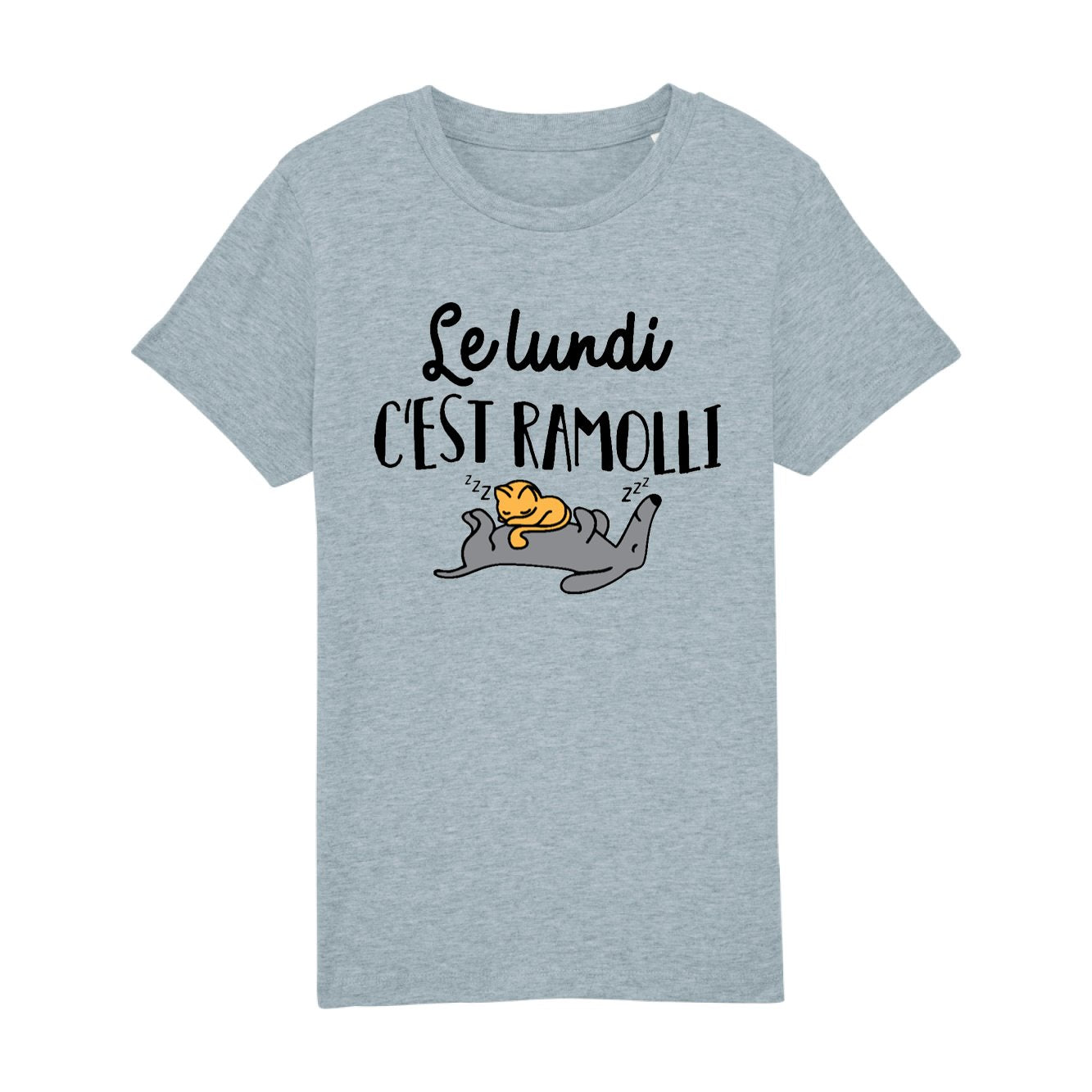 T-Shirt Enfant Le lundi c'est ramolli 