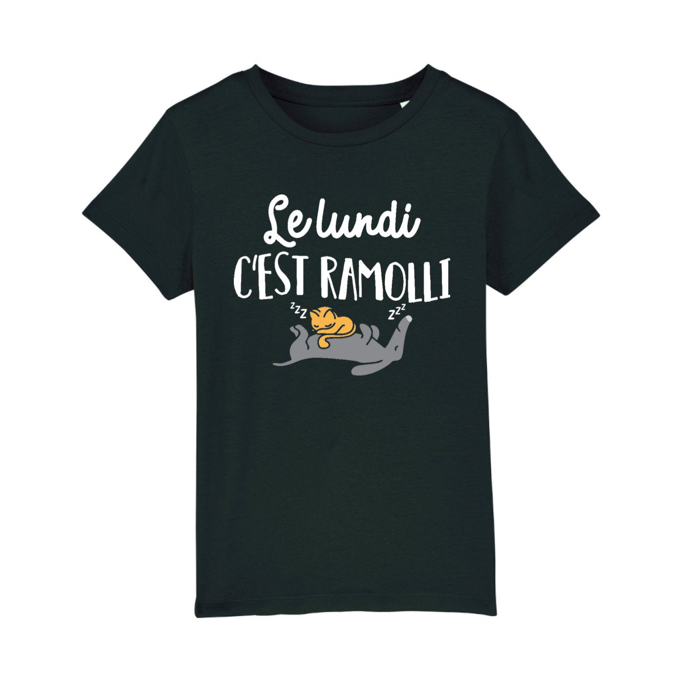 T-Shirt Enfant Le lundi c'est ramolli 