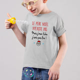 T-Shirt Enfant Le père noël n'existe pas Gris