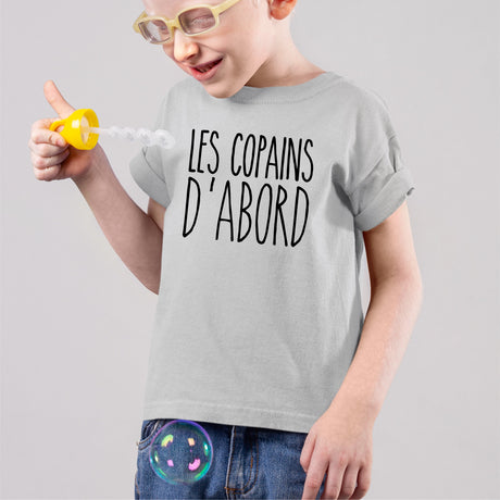 T-Shirt Enfant Les copains d'abord Gris