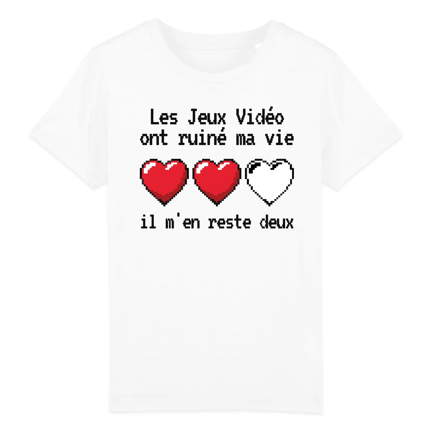 T-Shirt Enfant Les jeux vidéo ont ruiné ma vie il m'en reste deux 