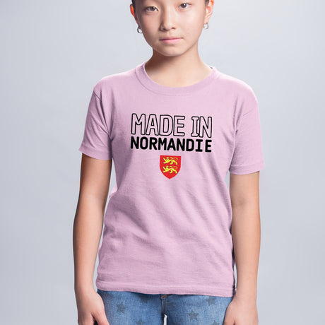 T-Shirt Enfant Made in Normandie Rose