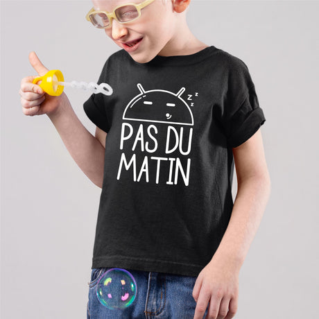 T-Shirt Enfant Pas du matin Noir