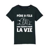 T-Shirt Enfant Père et fils une équipe pour la vie 