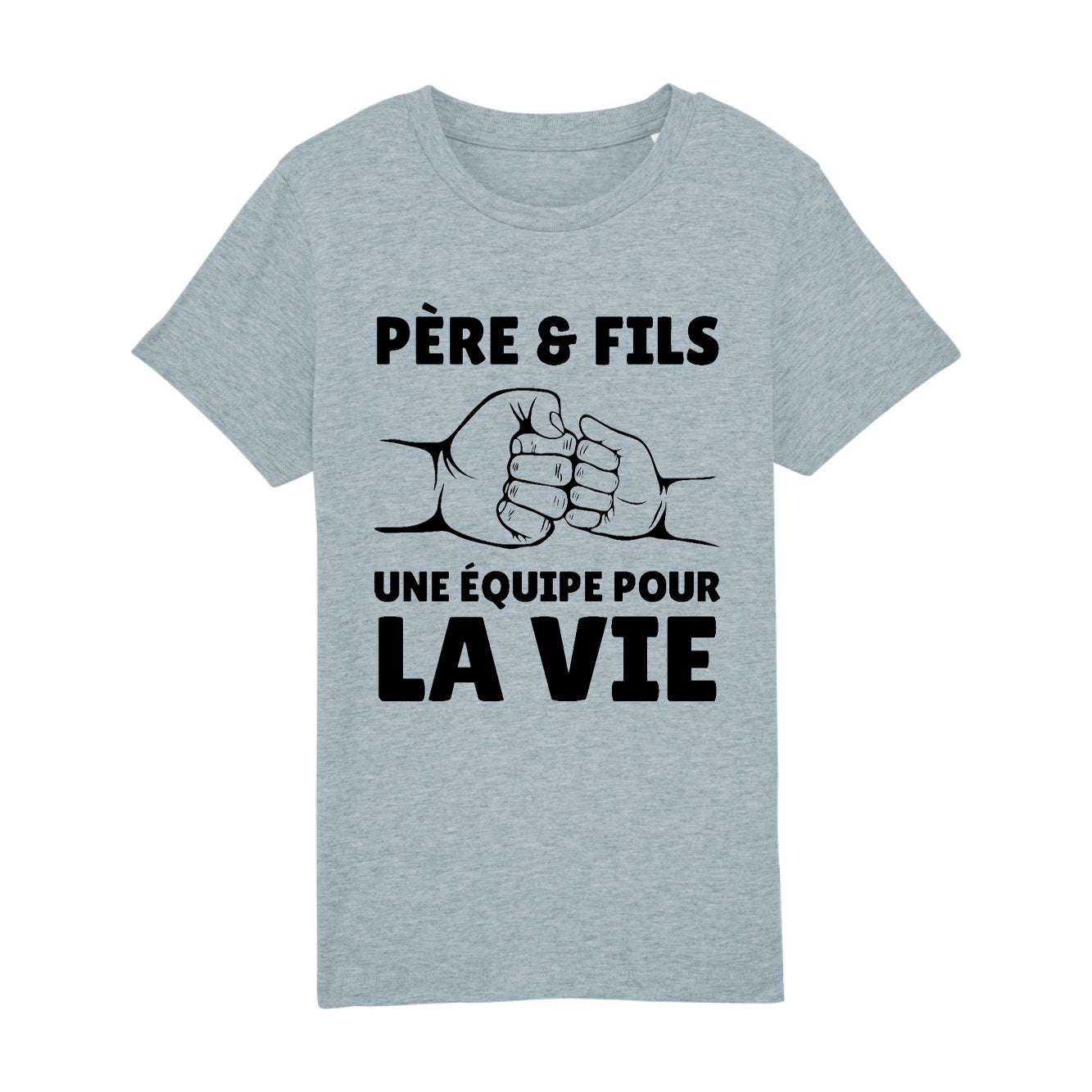 T-Shirt Enfant Père et fils une équipe pour la vie 