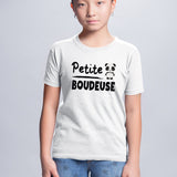 T-Shirt Enfant Petite boudeuse Blanc