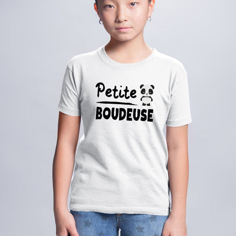 T-Shirt Enfant Petite boudeuse Blanc