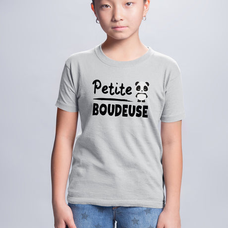 T-Shirt Enfant Petite boudeuse Gris