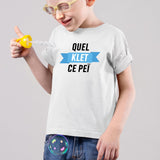 T-Shirt Enfant Quel klet ce peï Blanc