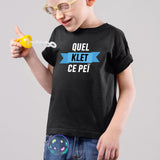 T-Shirt Enfant Quel klet ce peï Noir