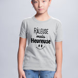 T-Shirt Enfant Râleuse mais heureuse Gris