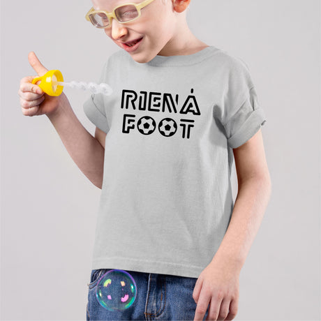 T-Shirt Enfant Rien à foot Gris