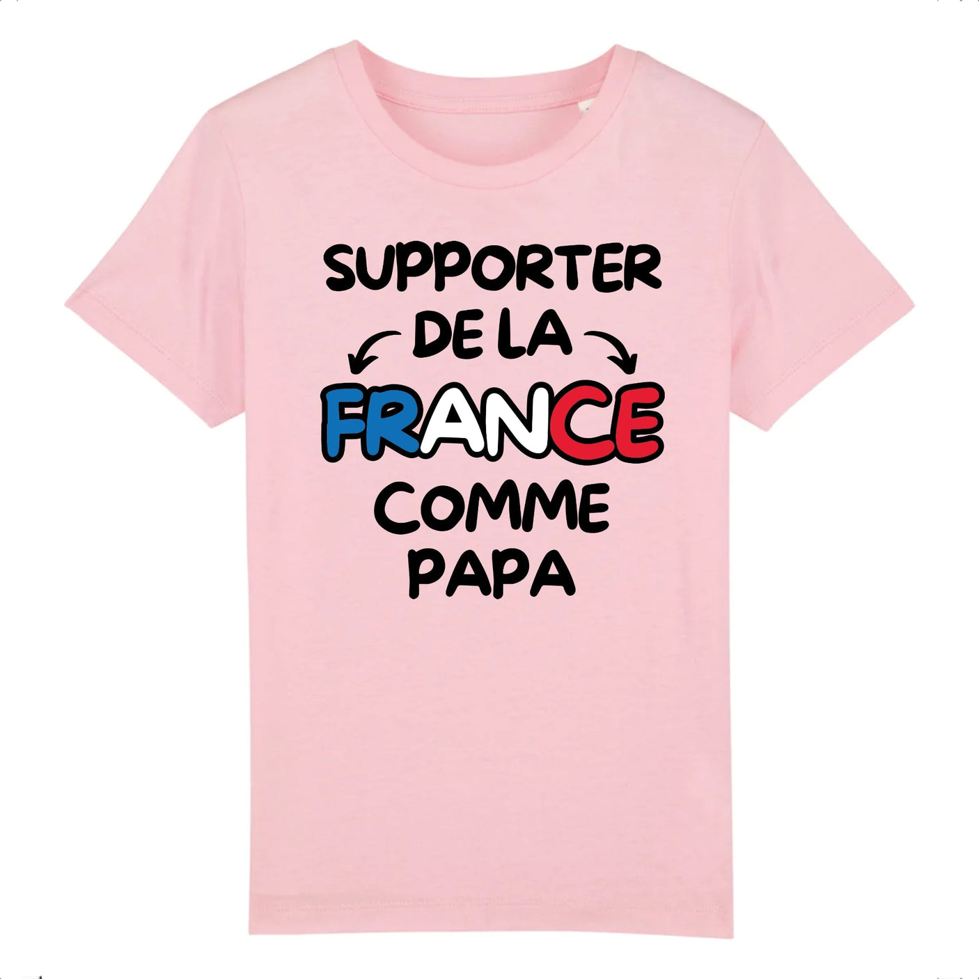 T-Shirt Enfant Supporter de la France comme papa 