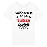 T-Shirt Enfant Supporter de la Suisse comme papa 