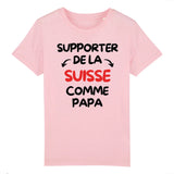T-Shirt Enfant Supporter de la Suisse comme papa 